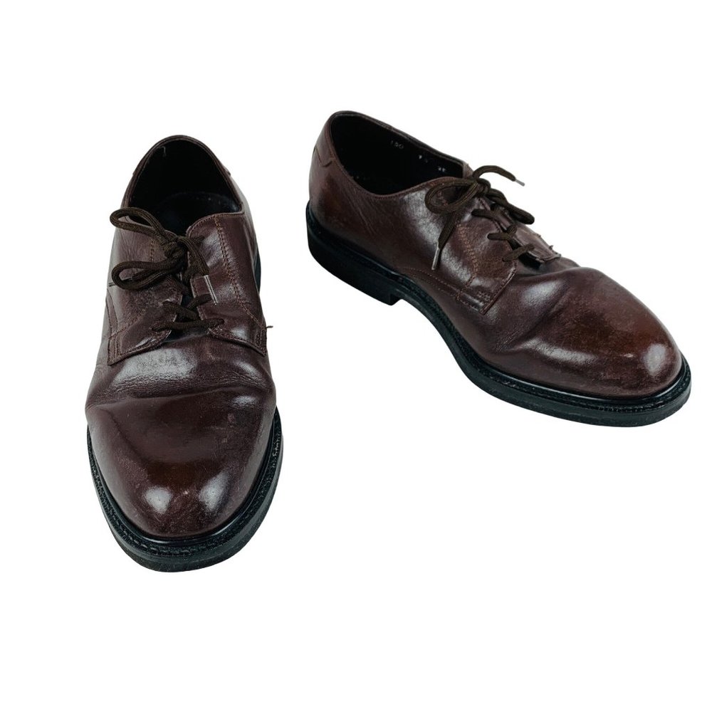 Hitchcock 150 Brown Leather Oxford Men's Wide Dress Shoes 13 3E